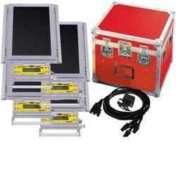 Intercomp LP600 170110-RF Wireless Low Profile Wheel Load Scale System (4 Scales) with Handheld Computer, 4-10K-40000 x 5 lb