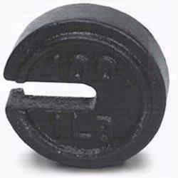 Rice Lake, Class 7 ASTM Avoirdupois Howe Round Slotted Iterlocking Wts, 20 lb x 2/5 lb