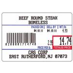 CAS LST-8010 Label, UPC  -  700 per roll 58 x 40 mm