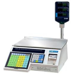 CAS LP-1000NP-CA Label Printing Scale with Pole Canada Legal for Trade, 30 x 0.01 lb