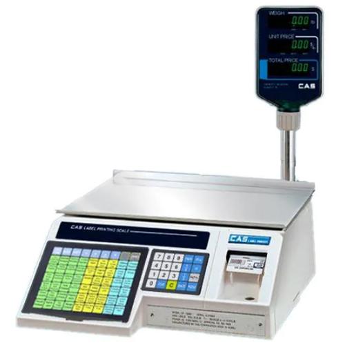 CAS LP-1000NP-CA Label Printing Scale with Pole Canada Legal for Trade, 30 x 0.01 lb