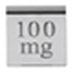 Ohaus 80850284 ASTM Class 4  Calibration Weight, 100 mg with Certificate (53012-00/C)