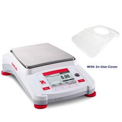 Ohaus AX8201-E-COVER Adventurer AX Precision Balance (30100619) with External Calibration and In-Use-Cover 8200 x 0.1 g Ohaus AX8201-E-COVER Adventurer AX Precision Balance (30100619) with External Calibration and In-Use-Cover 8200 x 0.1 g