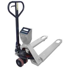 LP Scale LP7625SS-4827-2500 Stainless Steel IP-67 48 x 27 inch LCD Pallet Jack Scale 2500 x 0.5 lb