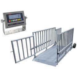LP Scale LP76248A-84120-5000 Legal for Trade Mild Steel 84 x 120 inch LCD Cattle Scale 5000 x 1 lb