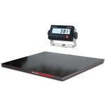 Rice Lake 219285 Roughdeck Floor Scale 4 x 4  Canada Legal with 381 NiMH Indicator - 10000 x 2 lb