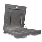 Rice Lake Roughdeck QC-XP 193283 Quick Clean Extreme Portable Solid Base Plate Floor Scale 4 ft x 4 ft - Base Only - 5000 lb