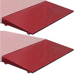 Rice Lake 169658 set of 2 Ramps,Roughdeck AX-1 Axle 10ft Wide x 4ft Approach Stand Alone Mild Steel Painted