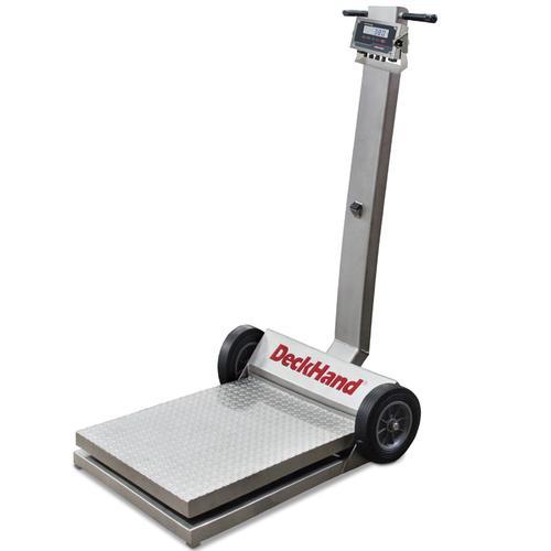 Rice Lake 41297-380 Stainless Steel Deckhand Legal For Trade Portable Bench Scale with 380 Synergy Indicator 1000 x 0.5 lb