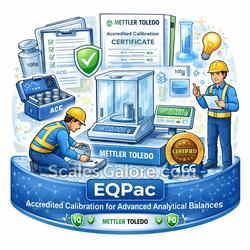 Mettler Toledo B99504130101 on-site installation EQPac Balance with Accredited ACC for Advanced MS ML Analytical Balances