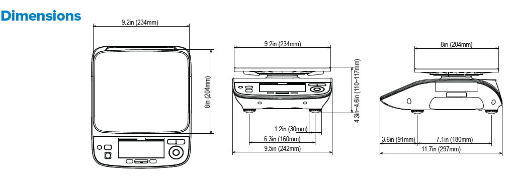 Yamato FIX-100W Portion Control Washdown Scale Legal For Trade
