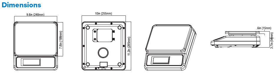Yamato FIX-100W Portion Control Washdown Scale Legal For Trade